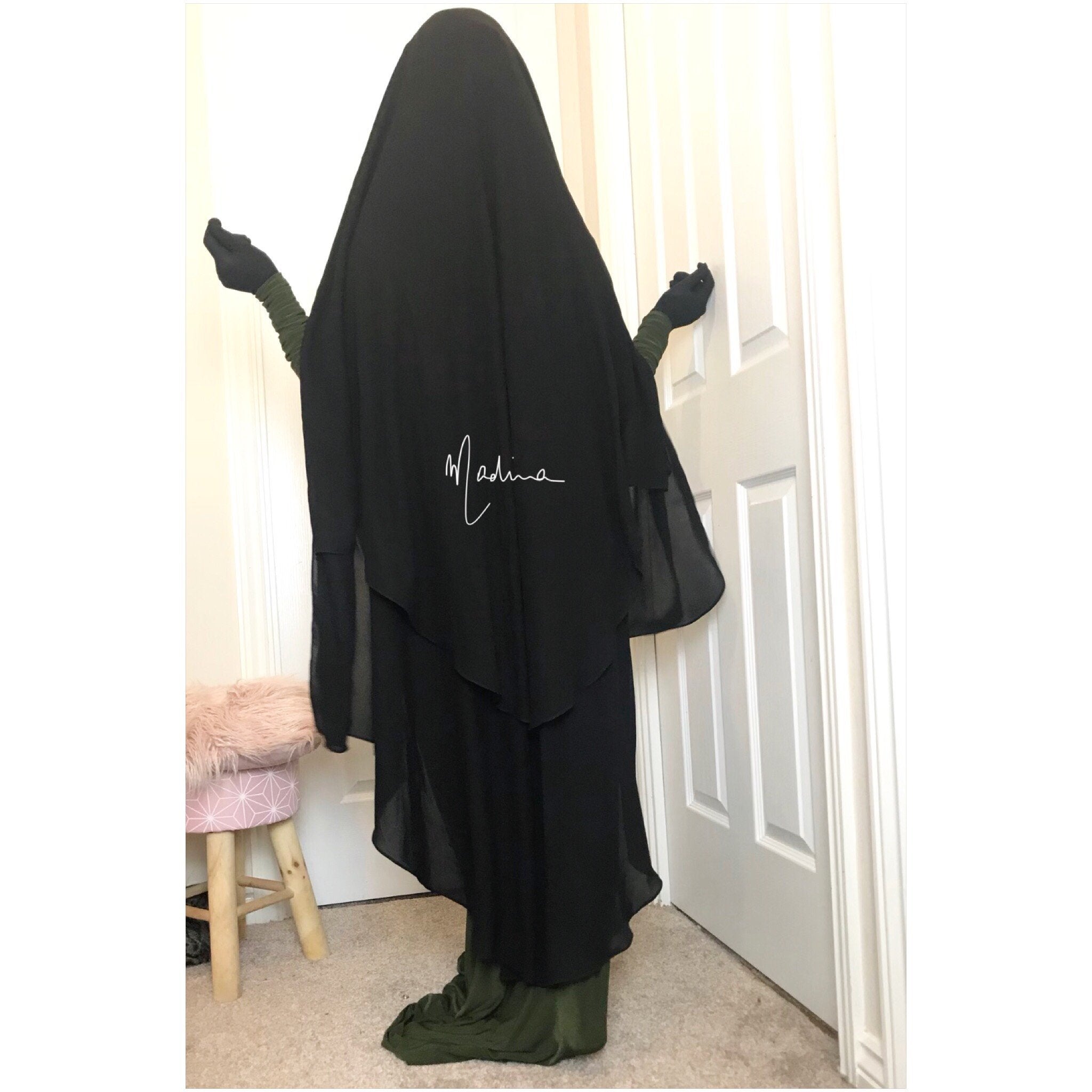 NEW MAXI NIQAB SUTRA MEKKA (all colours )