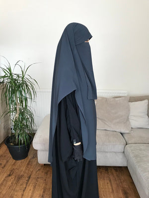 HALF NIQAB CREPE PREMIUM (all colours )
