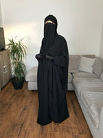 AL MASTURAH MAXI KIMONO CAPE Black