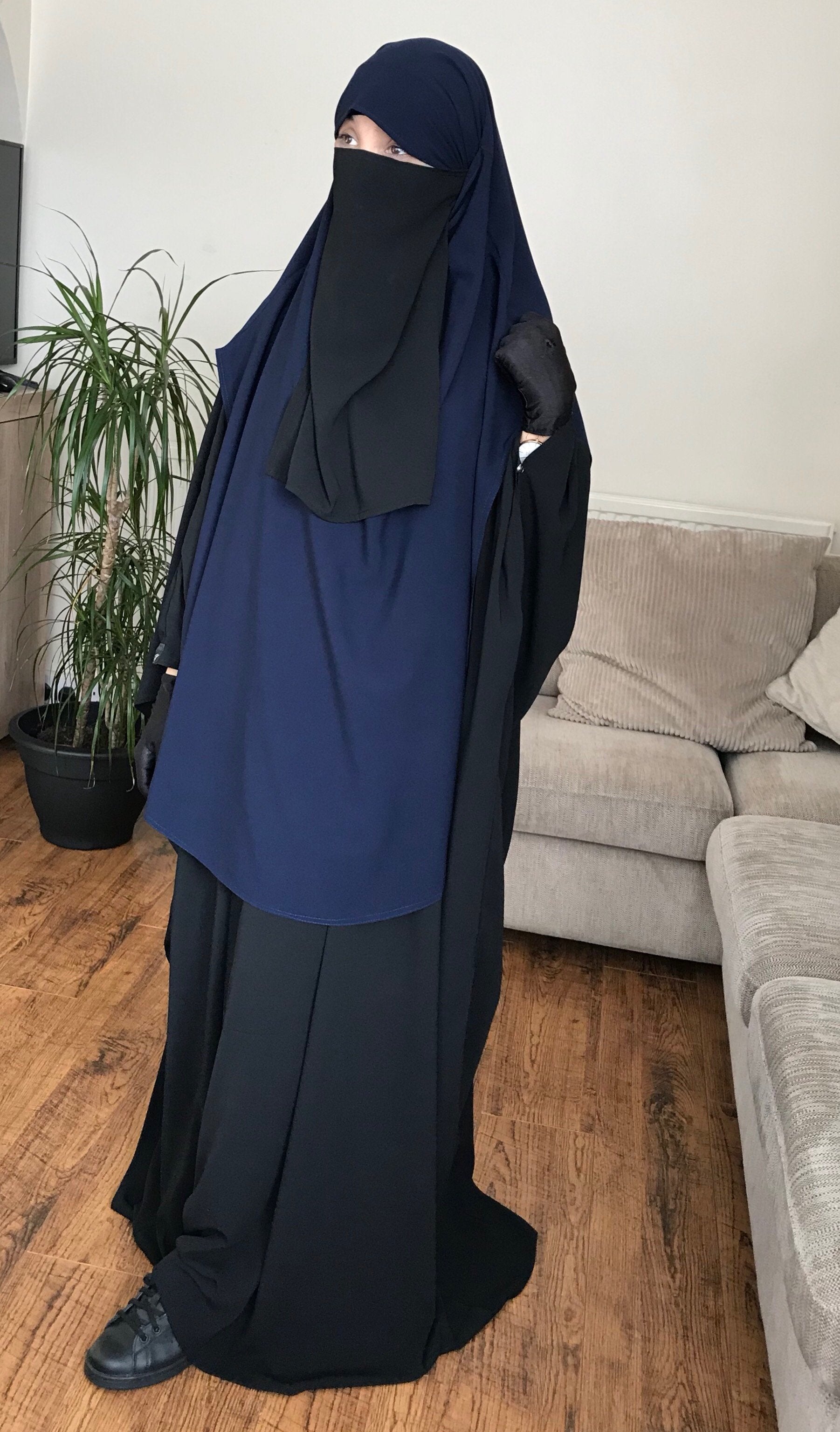 HALF NIQAB CREPE PREMIUM (all colours )