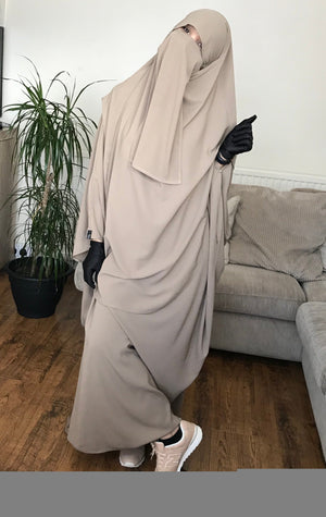 HALF NIQAB CREPE PREMIUM (all colours )