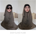INSTANT HIJAB GLASS KNIT OR JERSEY  (All Colours)