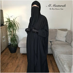 AL MASTURAH MAXI KIMONO CAPE Black
