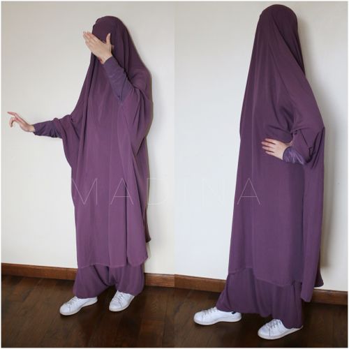 JILBAB AMANA 2 PIECES SERWAL BASIC (all colours)