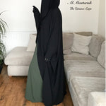 AL MASTURAH MAXI KIMONO CAPE Black