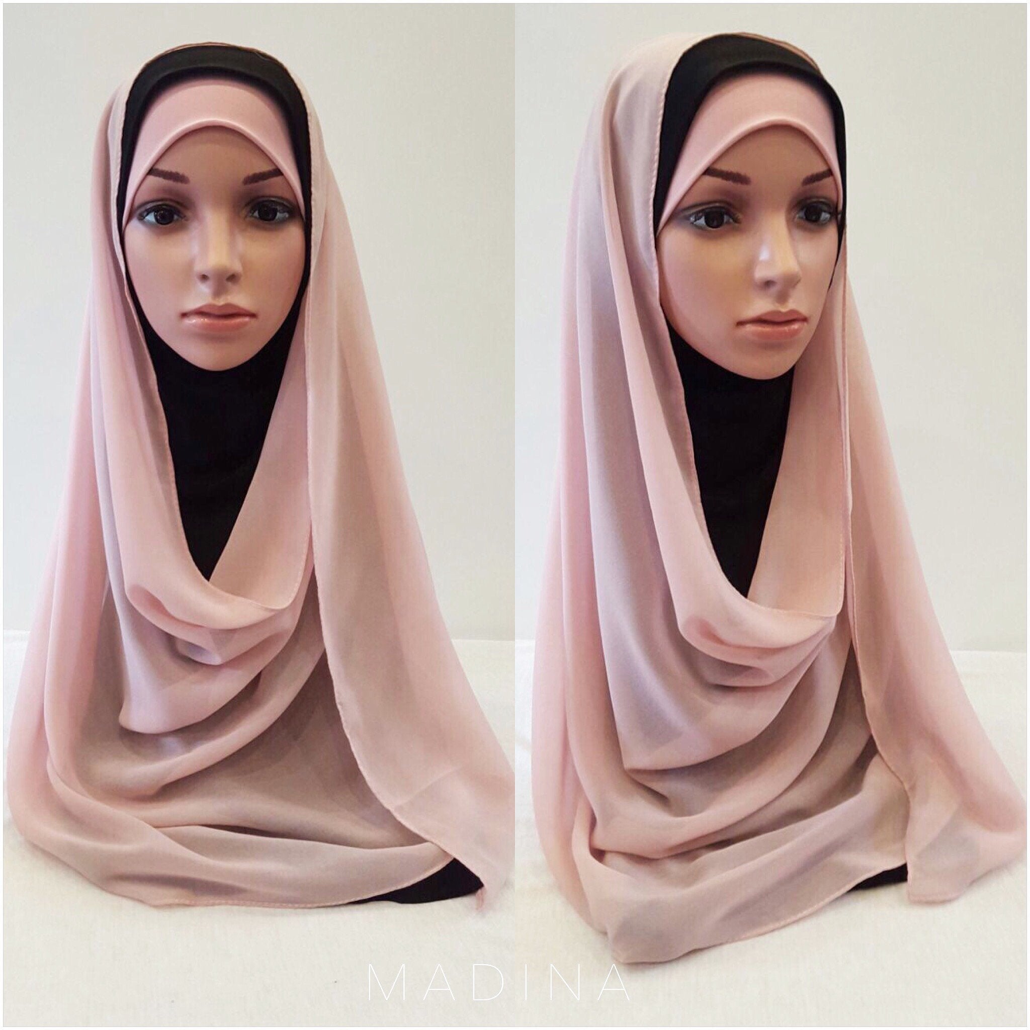 INSTANT HIJAB ELEGANCIA (all colours ) Ninja scarf + Veil