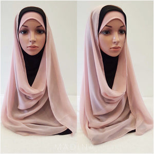 INSTANT HIJAB ELEGANCIA (all colours ) Ninja scarf + Veil