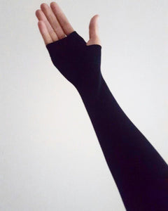 HALF GLOVES THIN / MITTENS BLACK
