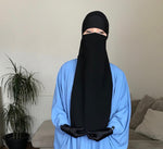HALF NIQAB CREPE PREMIUM (all colours )