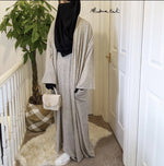 THE ELEGANCE KNIT SET (abaya + maxi cardigan)