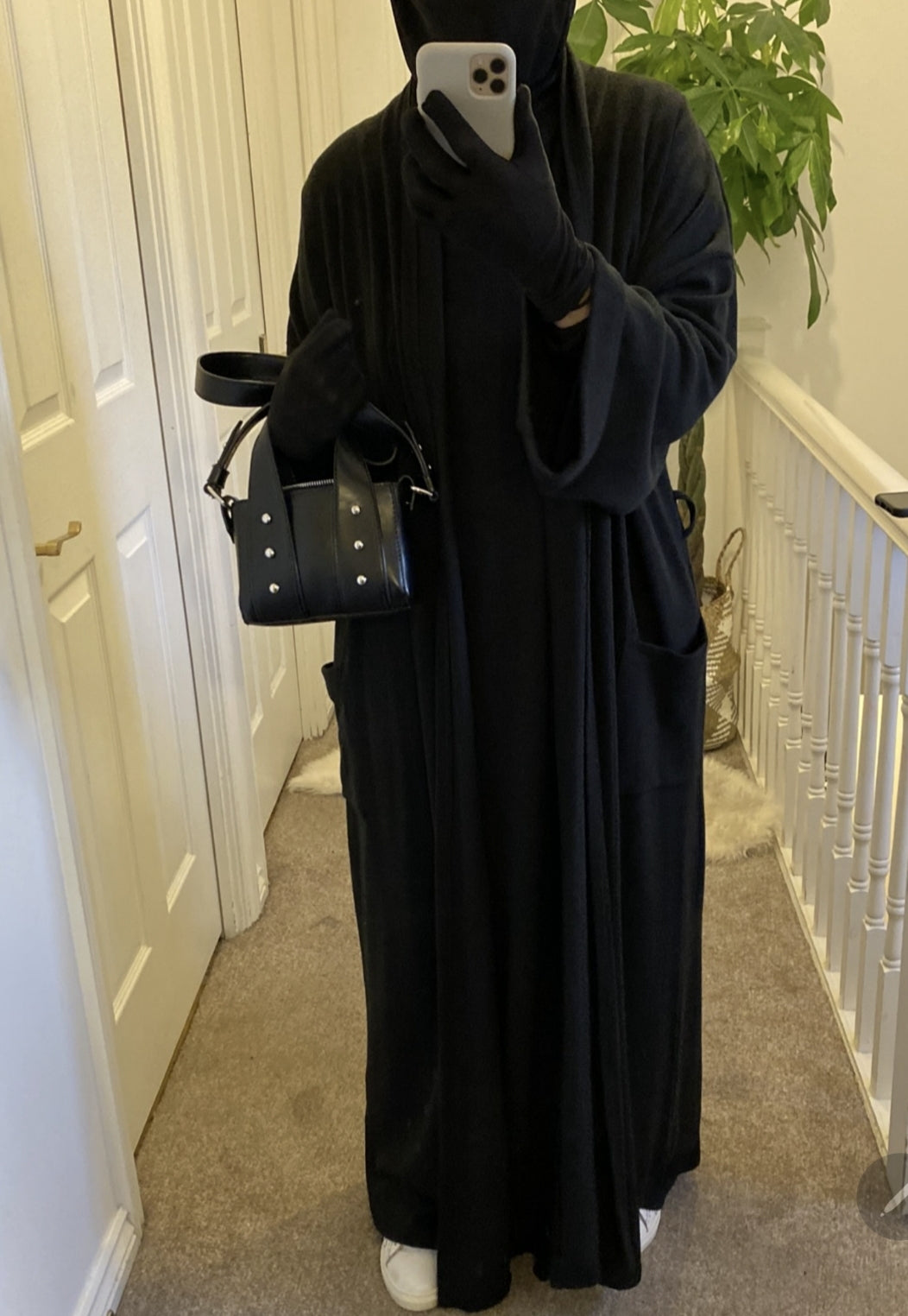 THE ELEGANCE KNIT SET (abaya + maxi cardigan)