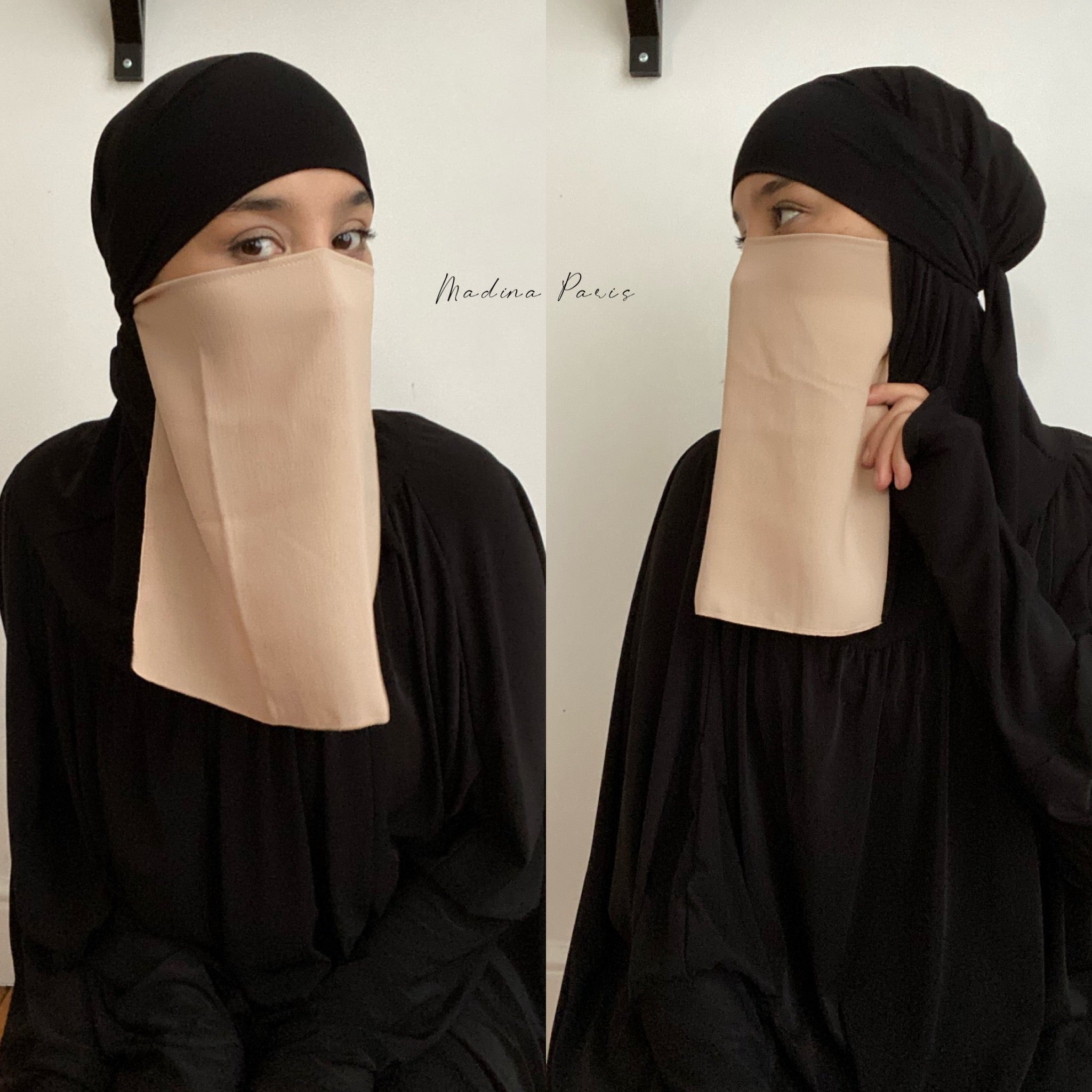 NEW KHAYRA HALF NIQAB ONLY (2 sizes) All colours