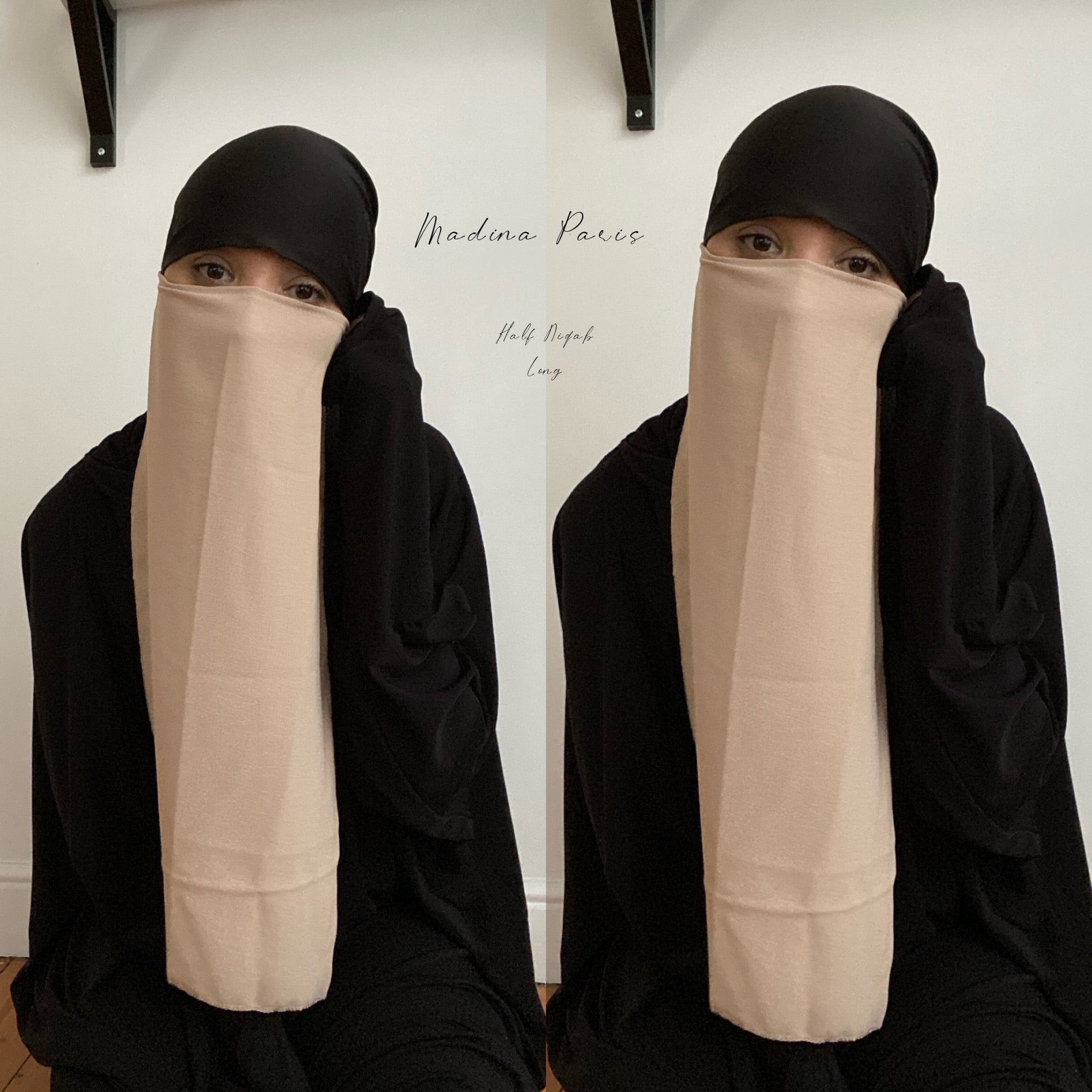 NEW KHAYRA HALF NIQAB ONLY (2 sizes) All colours