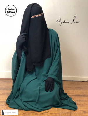 UHUD SUTRA NIQAB 3 LAYERS 90 CM (eyes string)