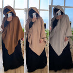 KHIMAR COAT ZIPP KNIT DAFIYA (all colours)