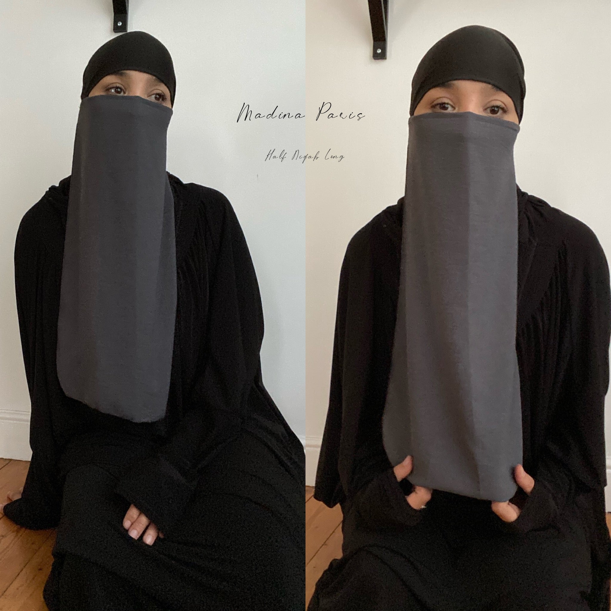 NEW KHAYRA HALF NIQAB ONLY (2 sizes) All colours