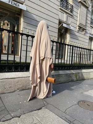 MAXI KHIMAR HAYYA X-TRA  2 LAYERS+NIQAB OPTION