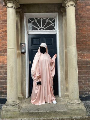 SET EMPORIA DELUXE KAFTAN ZIPP + HIJAB (all colours & sizes)