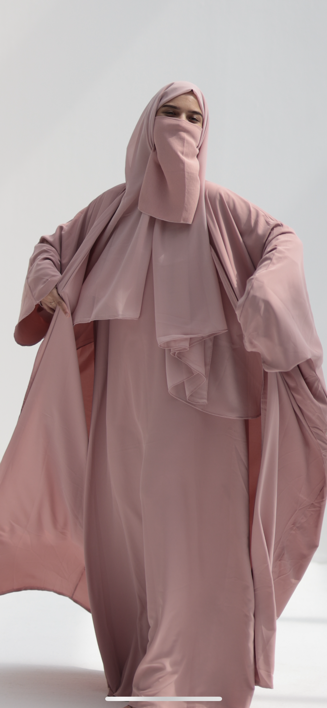 NAHAR DELUXE SET ABAYA /KIMONO/SKIRT/SCARF