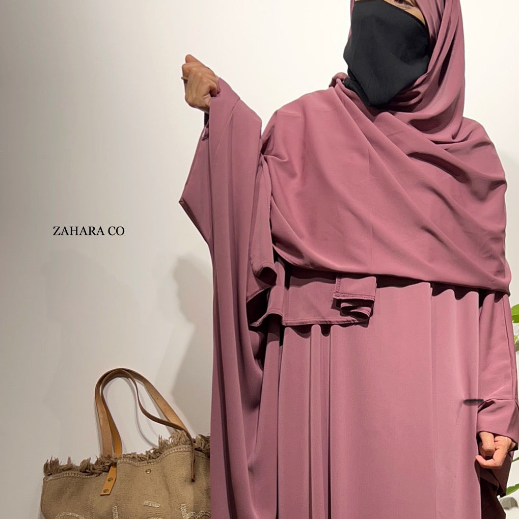 ZAHARA SET DELUX (Abaya + Hijab )/ All colours