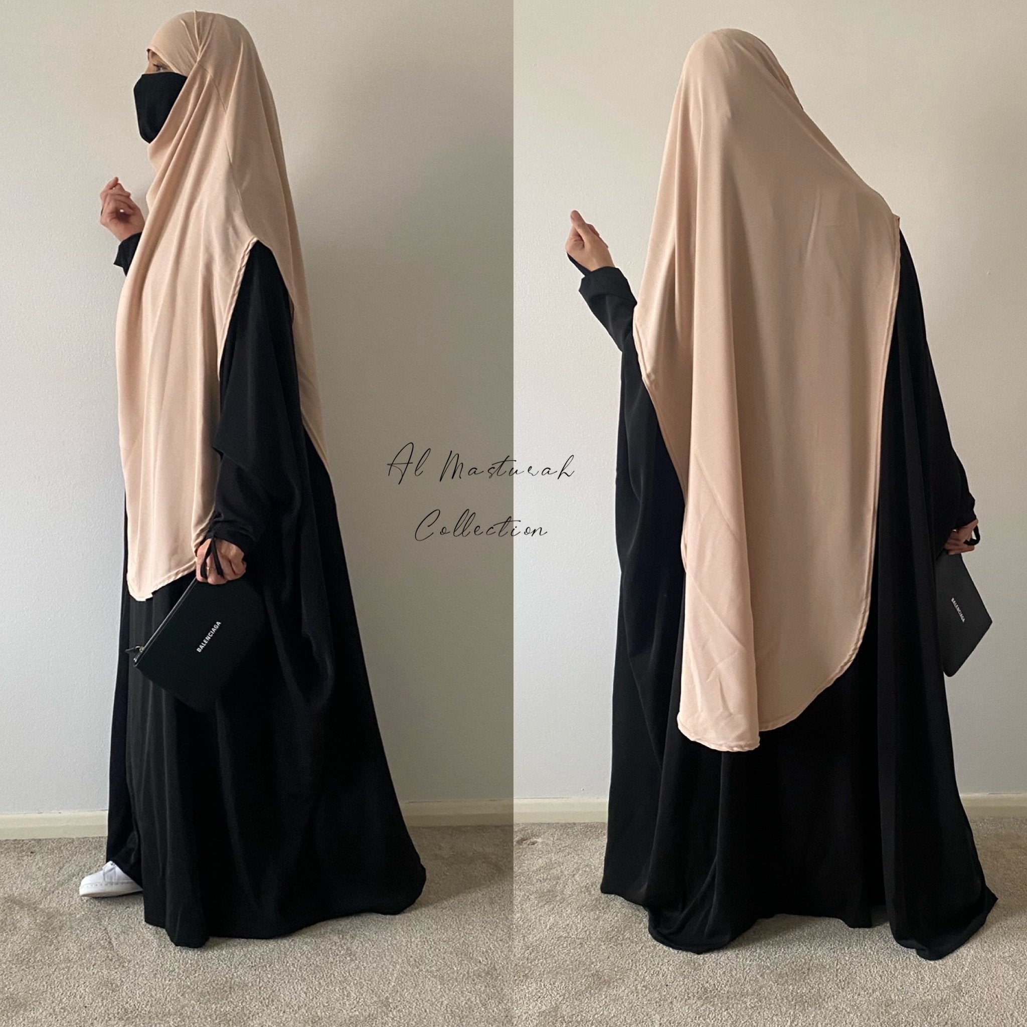 AL MASTURAH OPENED SIDES KHIMAR (3 lengths / all colours )