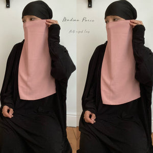 NEW KHAYRA HALF NIQAB ONLY (2 sizes) All colours