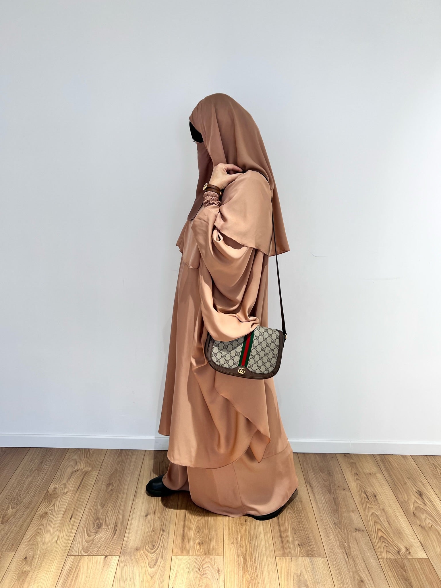 NEW SET MAKKAH DELUX top frilly sleeves + skirt   (all colours )