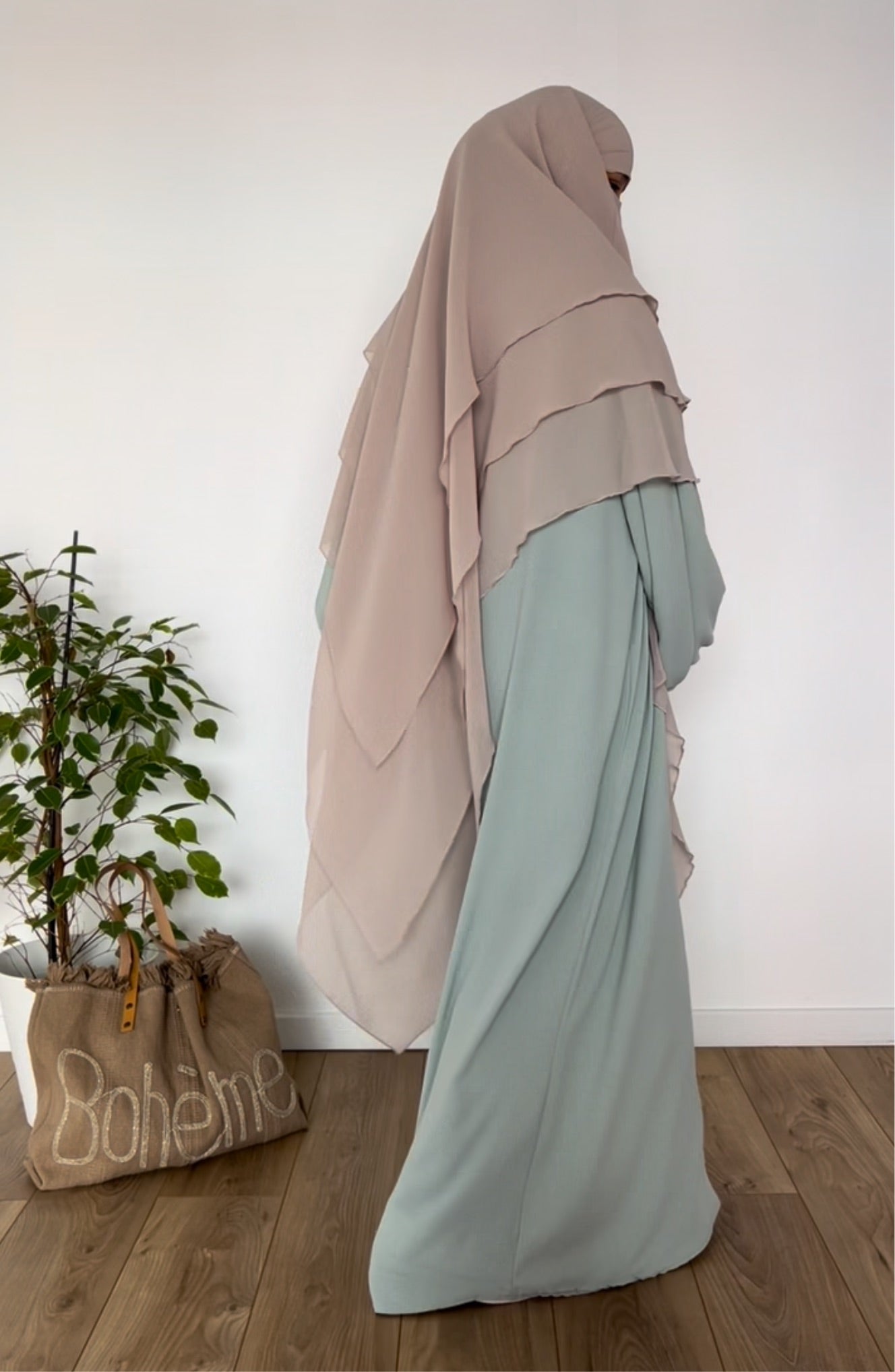 KHIMAR CHIFFON LAYERS PRINCESS (all sizes and shades)