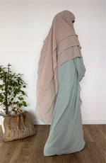 KHIMAR CHIFFON LAYERS PRINCESS (all sizes and shades)