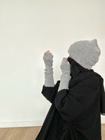 DOUDOU SET WOOL BEANIE & MITTENS KNIT