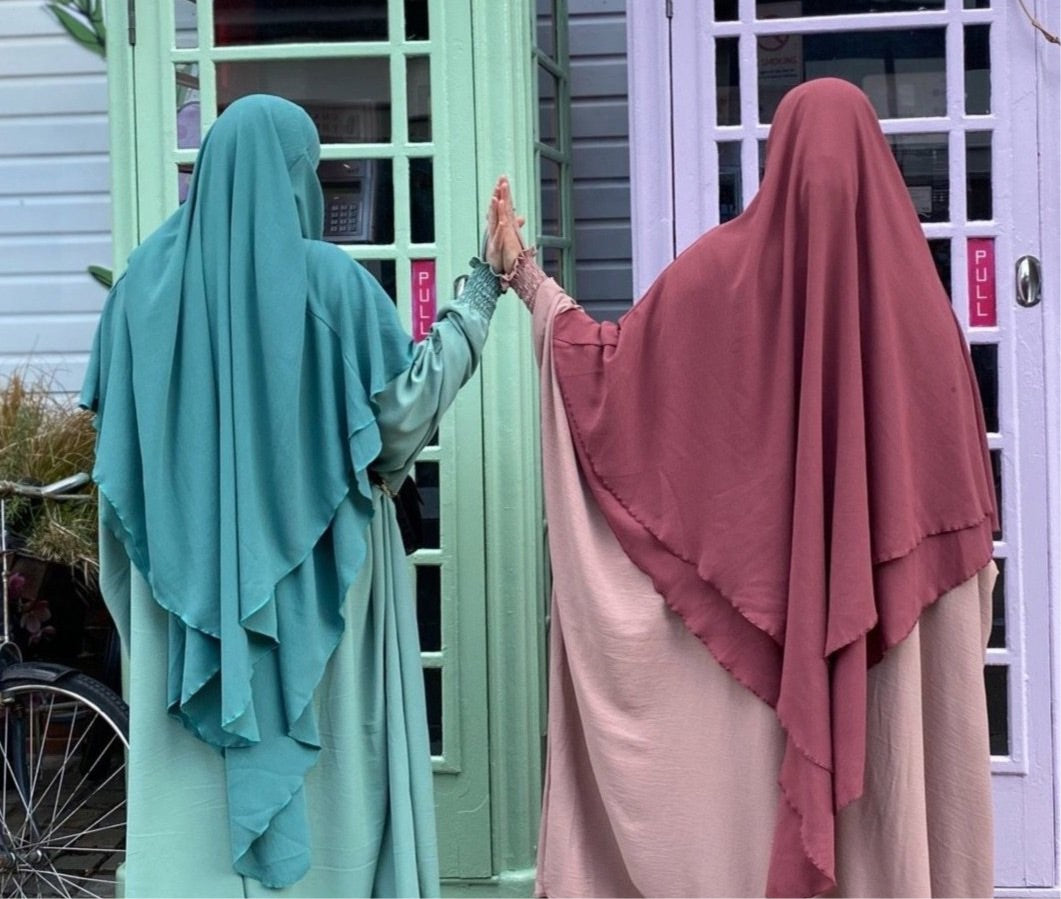 MAXI KHIMAR HAYYA X-TRA  2 LAYERS+NIQAB OPTION