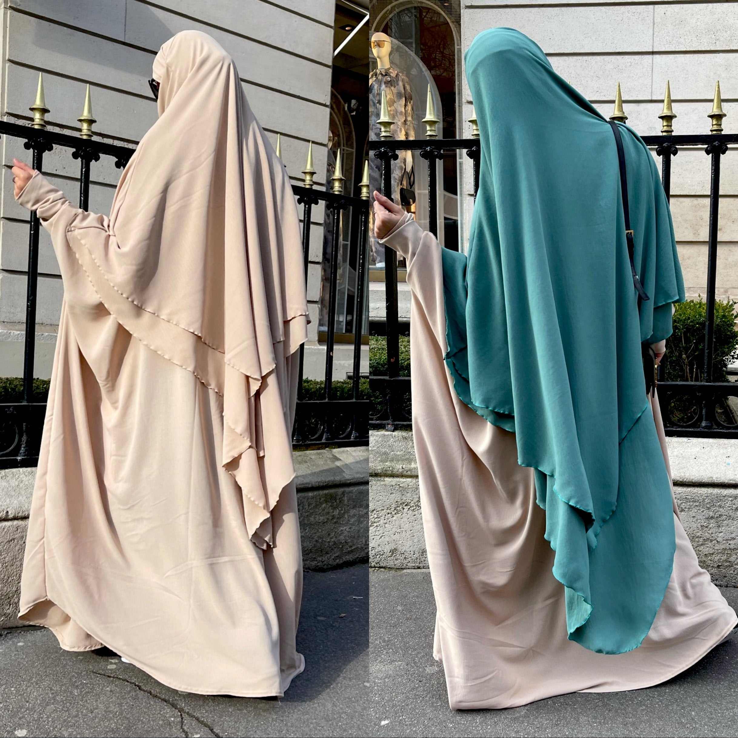 MAXI KHIMAR HAYYA X-TRA  2 LAYERS+NIQAB OPTION