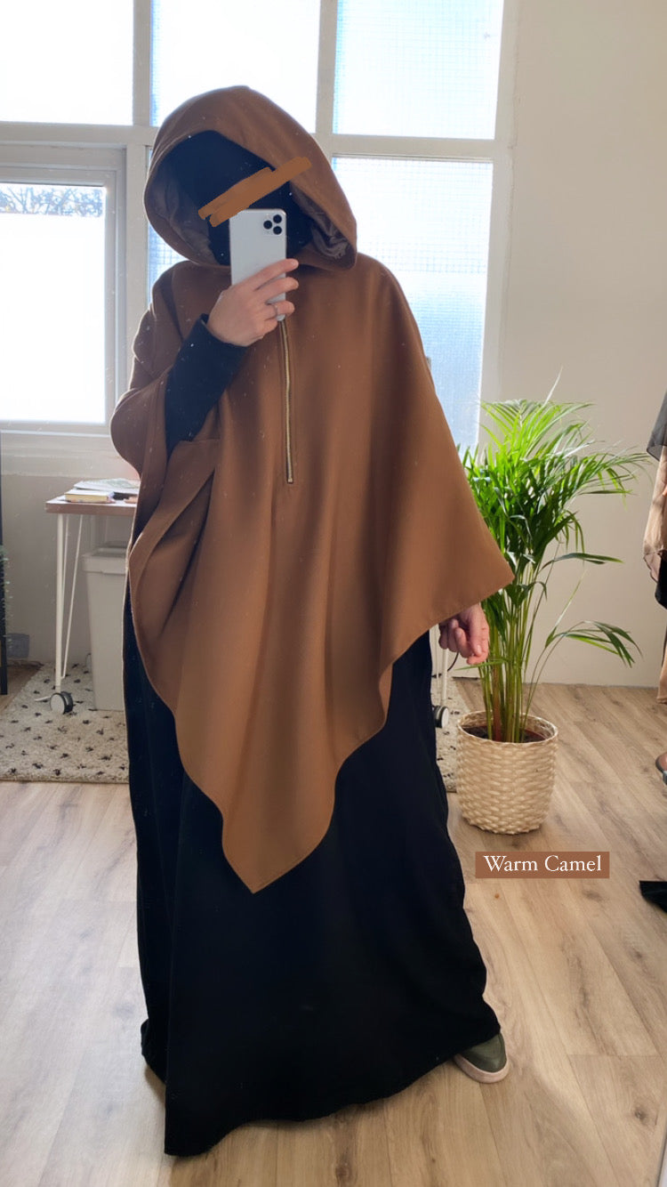 KHIMAR COAT ZIPP KNIT DAFIYA (all colours)