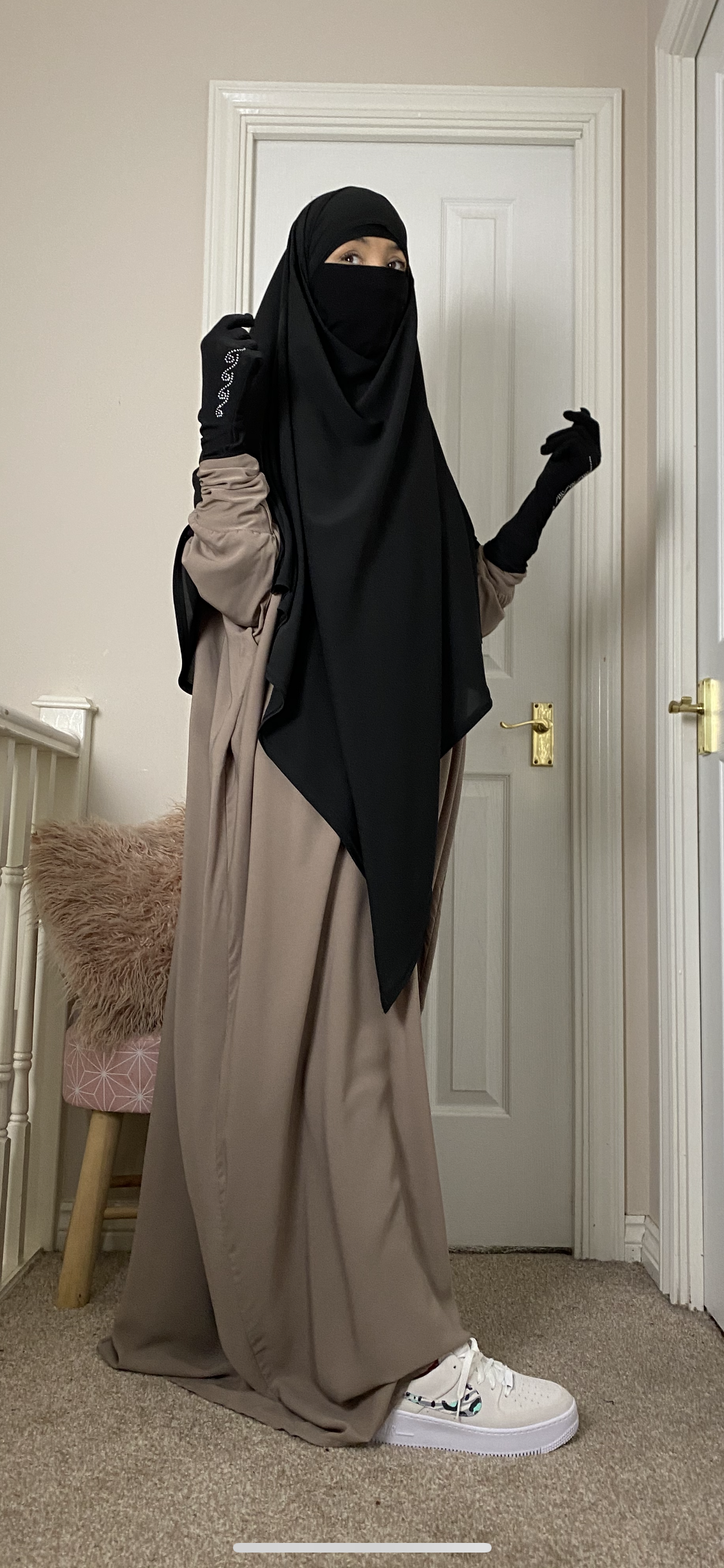 KHIMAR -NIQAB WAVY DELUXE (all colours )