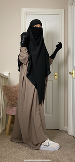 KHIMAR -NIQAB WAVY DELUXE (all colours )