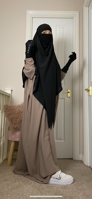 KHIMAR -NIQAB WAVY DELUXE (all colours )