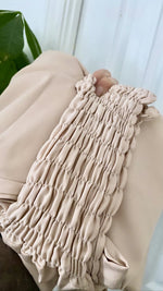 JILBAB 2 PIECES DELUXE MAKKAH Frilly sleeves  (all colours )