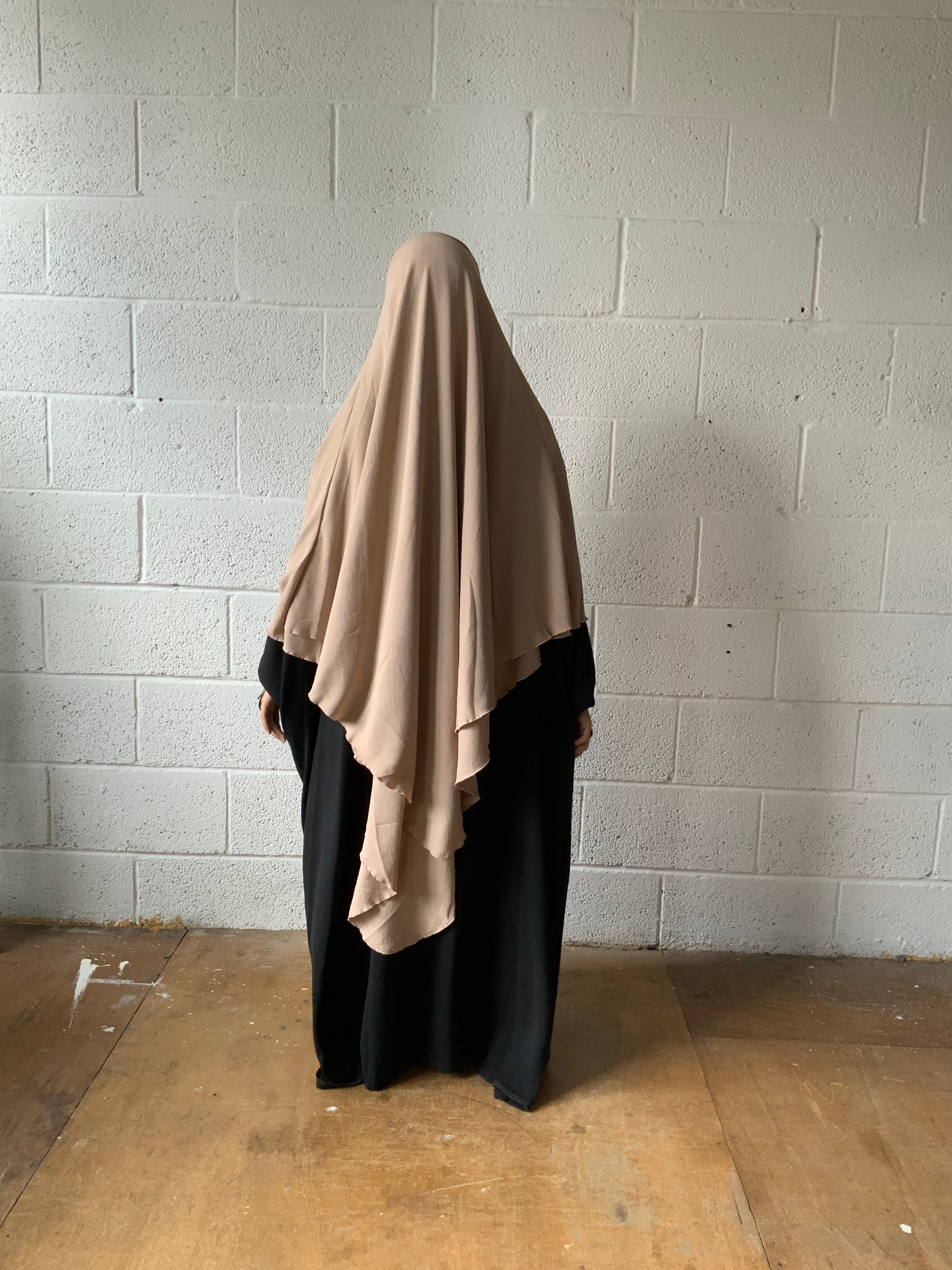 MAXI KHIMAR HAYYA X-TRA  2 LAYERS+NIQAB OPTION