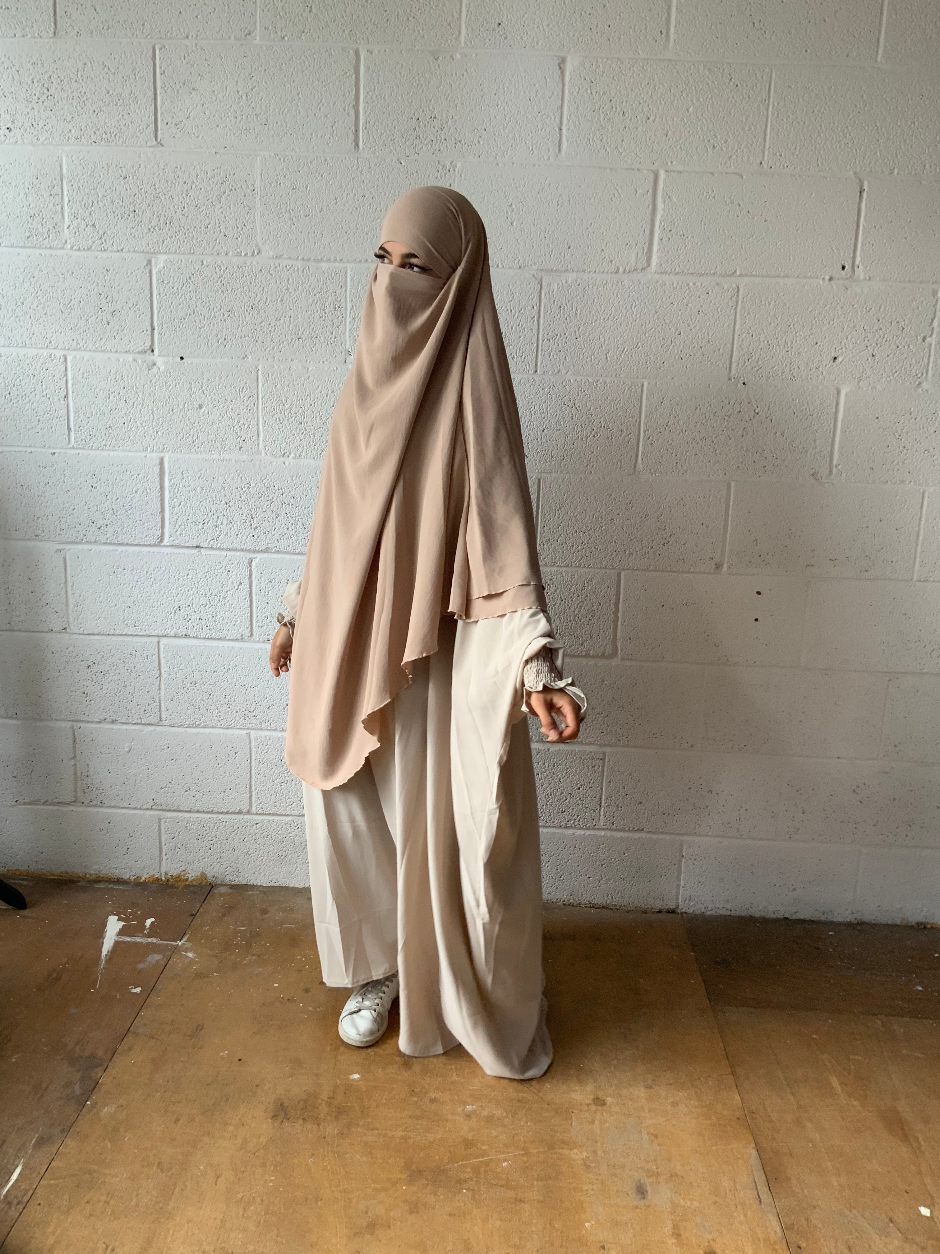 MAXI KHIMAR HAYYA X-TRA  2 LAYERS+NIQAB OPTION