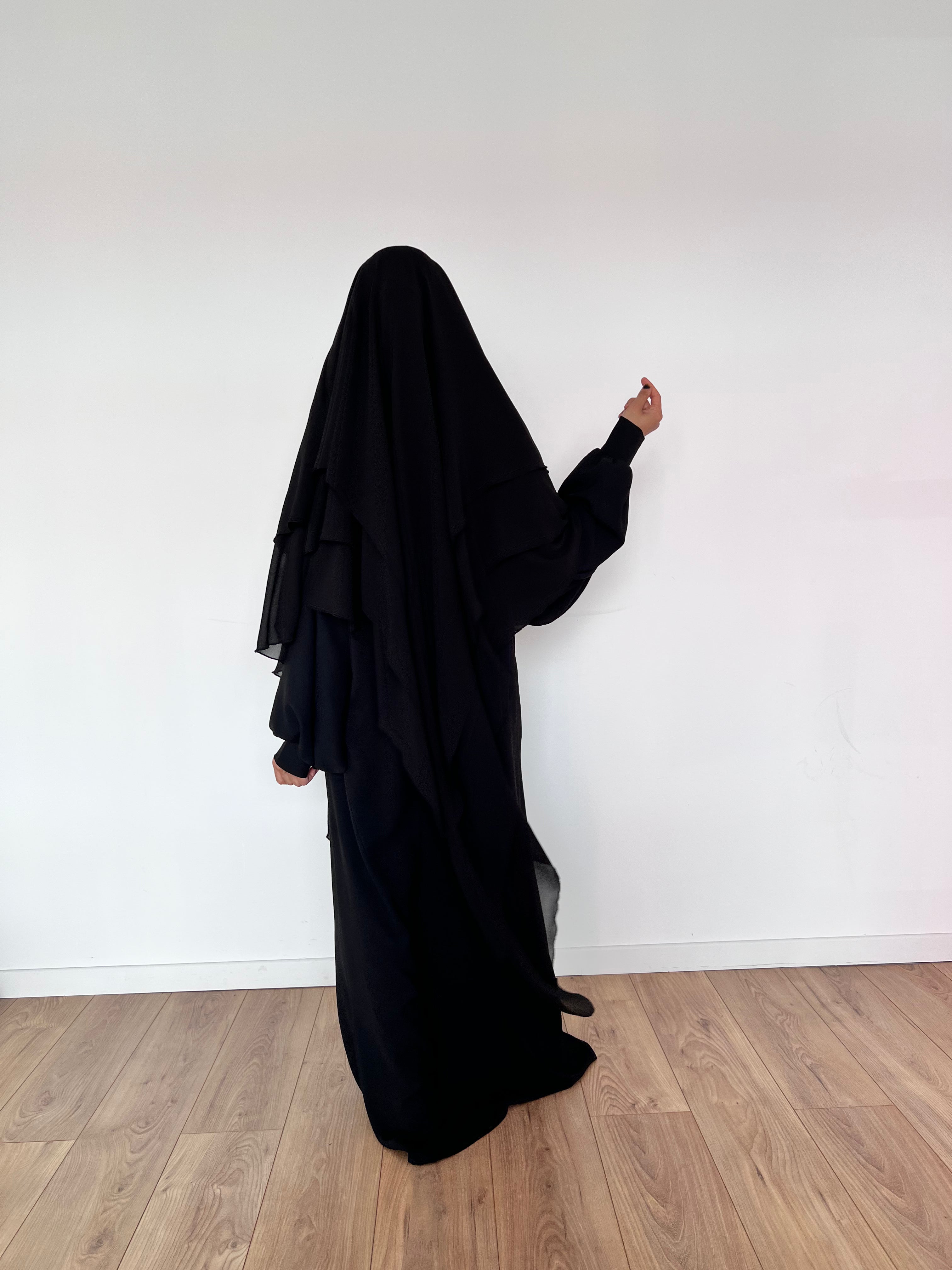 KHIMAR CHIFFON LAYERS PRINCESS (all sizes and shades)