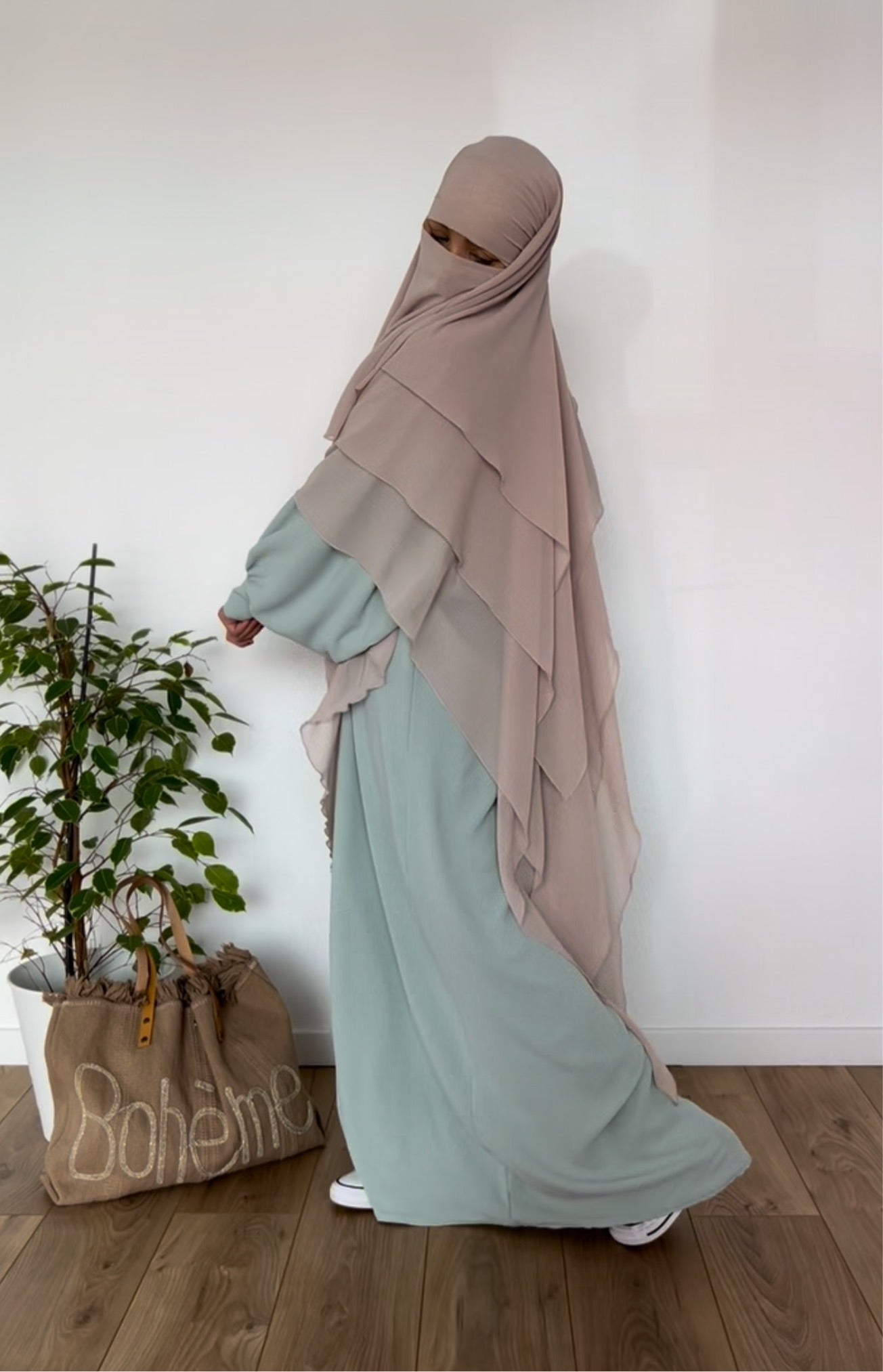 KHIMAR CHIFFON LAYERS PRINCESS (all sizes and shades)