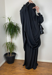 JILBAB 2P NOOR XTRA DELUXE Black