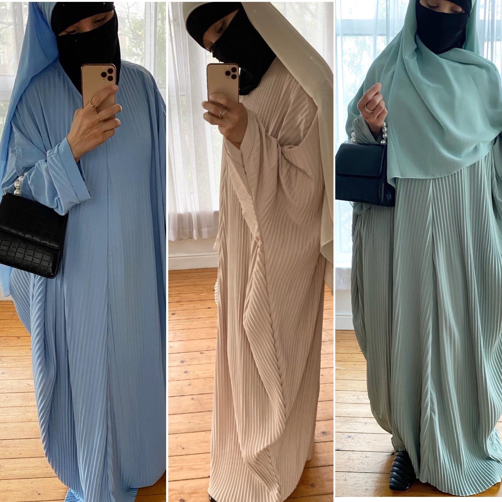 ABAYA WAFFLE + HIJAB SET FATEMAH