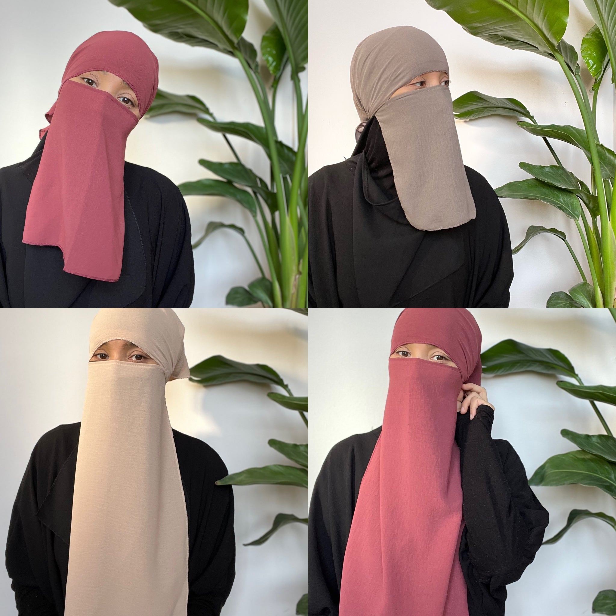 NEW KHAYRA 2 Pieces HEADBAND + NIQAB SET