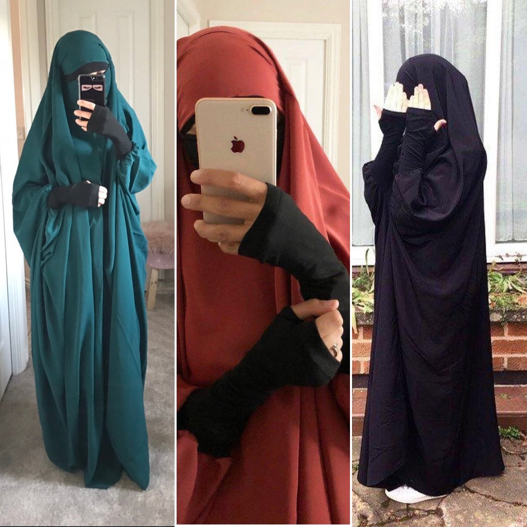 JILBAB 1P NOOR PRESTIGE MITTENS (all colours) stock
