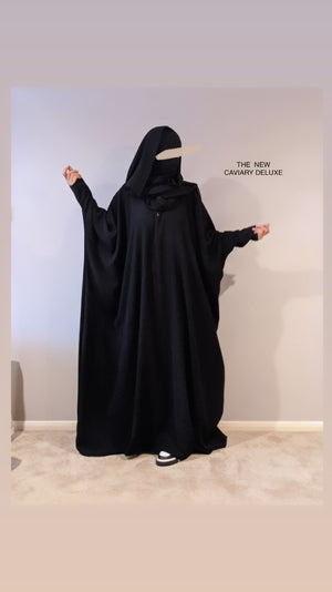 NEW SHATTA CAVIARY DELUX Black abaya/cape(from)