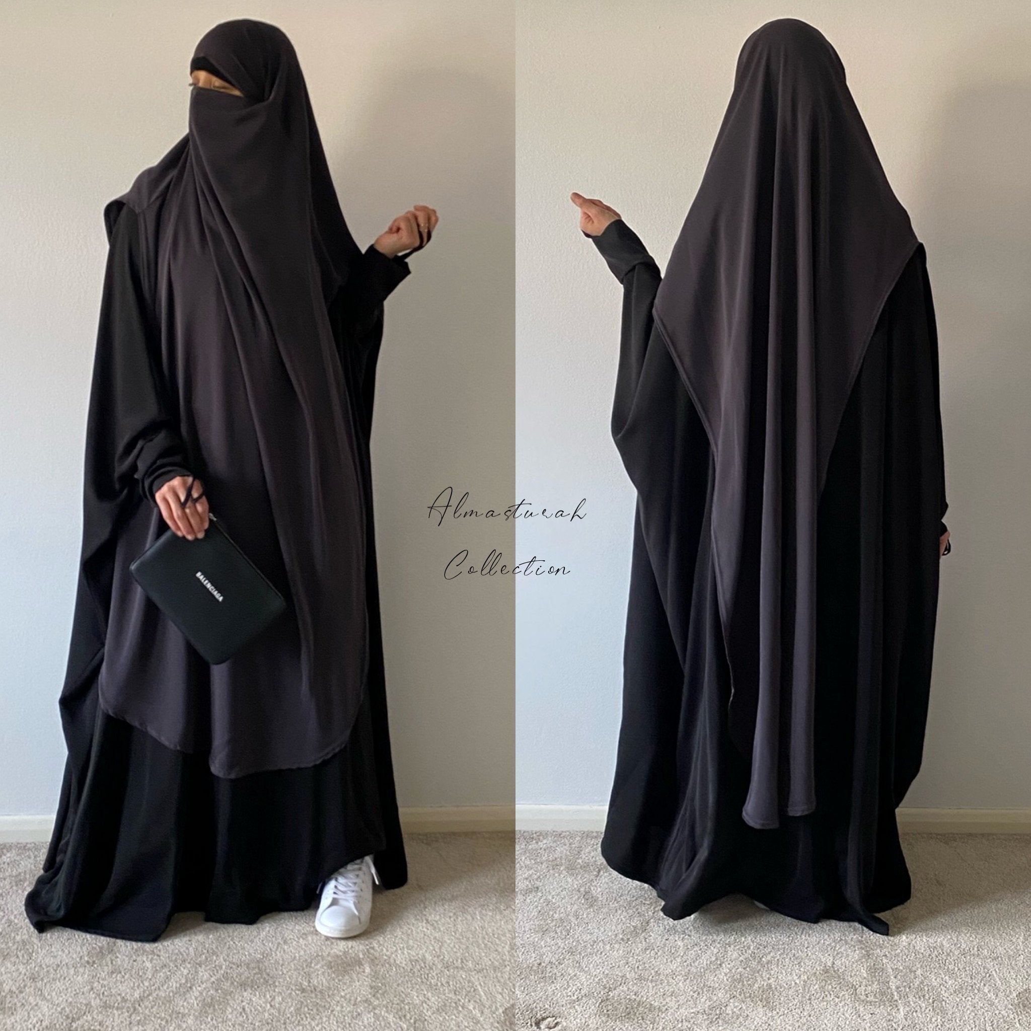AL MASTURAH OPENED SIDES KHIMAR (3 lengths / all colours )