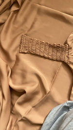 JILBAB 2 PIECES DELUXE MAKKAH Frilly sleeves  (all colours )
