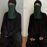 NEW KHAYRA HALF NIQAB ONLY (2 sizes) All colours