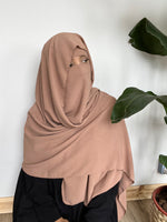 KHAYRA FULL HIJAB 3P SET (hijab + underscarf + niqab )